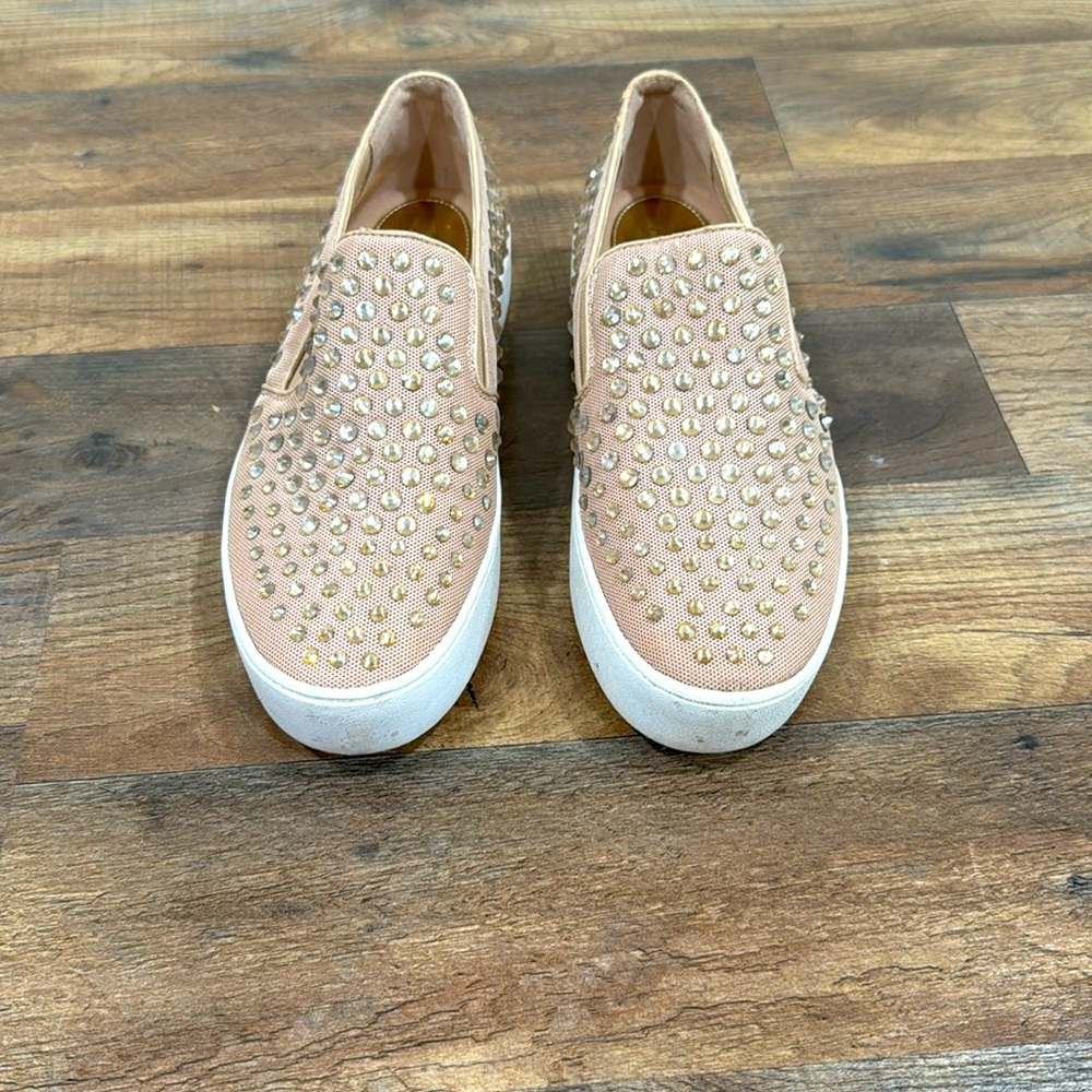 Size 7.5 - Michael Kors ladies shoes. Nude color shoe with rhinestonetones